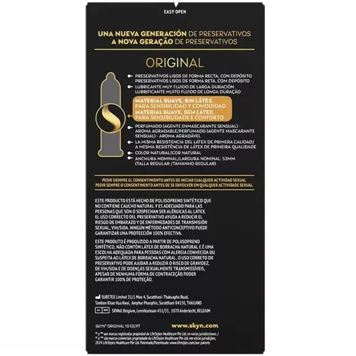 Condoms SKYN Original — polyisoprene, pack of 10 Photo 2