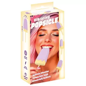 Vibrators You2Toys Vibrating Popsicle — silikona līdzi gulēšanas vibrators, 10 režīmi, uzlādējams, 13,5×4,5×2 cm, 47 g