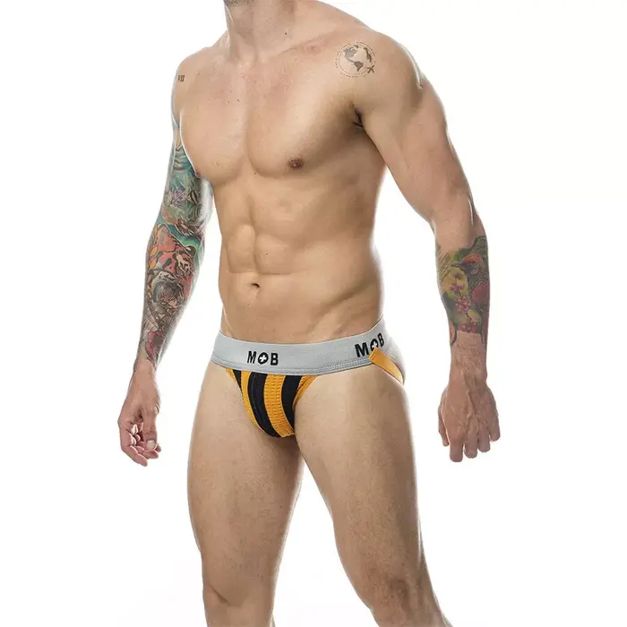Jockstrap Mob Classic Jock Stripe Orange S Photo 2