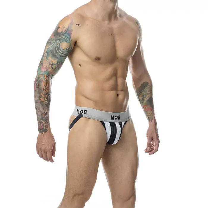 Jockstrap Mob Classic Stripe White — izmērs XL Photo 3