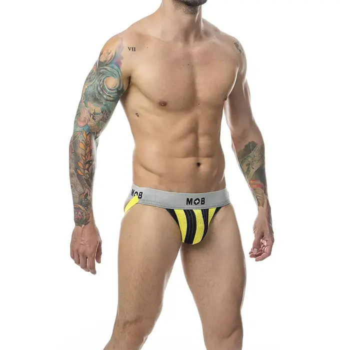 Mob Classic Jock Stripe dzeltena L — Jockstrap Photo 3