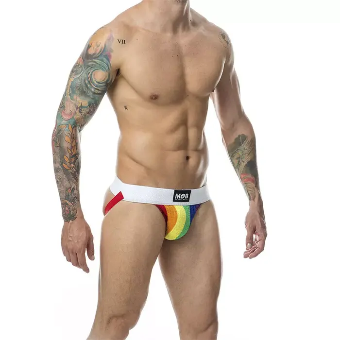 Jockstrap Mob Classic Jock Stripe Rainbow XL Photo 3