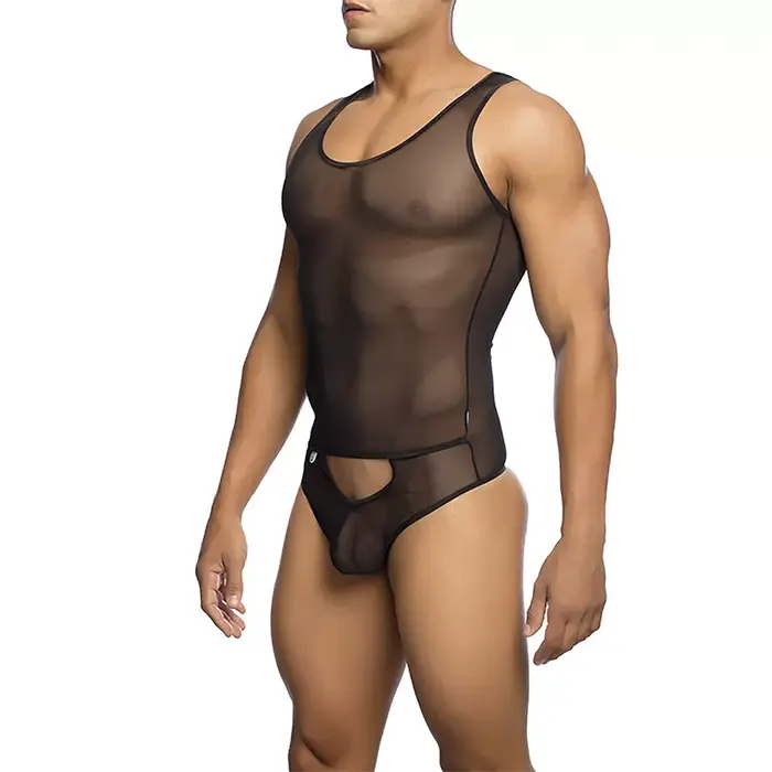 Прозрачный боди Mob Transparent Black Bodysheer S/M Photo 2