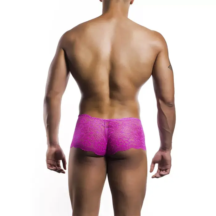 Mob D-243521 трусы-боксеры — розовые кружевные S/M Photo 3