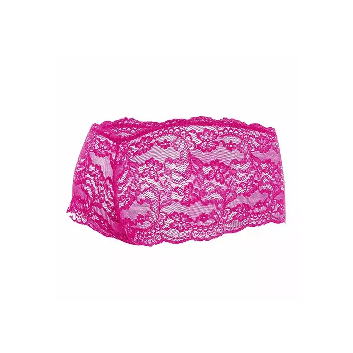 Mob D-243521 трусы-боксеры — розовые кружевные S/M Photo 5