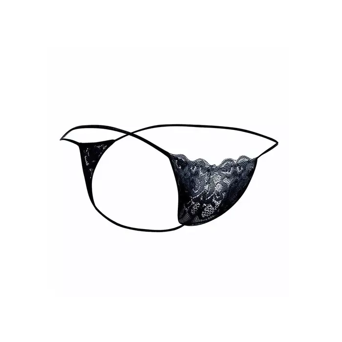 Mob Black Lace Thong S/M — mežģīņu siksnas Photo 5