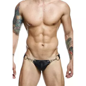 Джокстрэп Mob DNGEON BLACK PRESSURE поддерживающее бельё, one size, эластичный пояс, открытая задняя часть