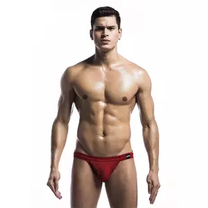 Peldkostīms-jockstrap Mob RED FETISH modelis D-243507 — izmērs M, vīriešu jockstrap peldkostīms