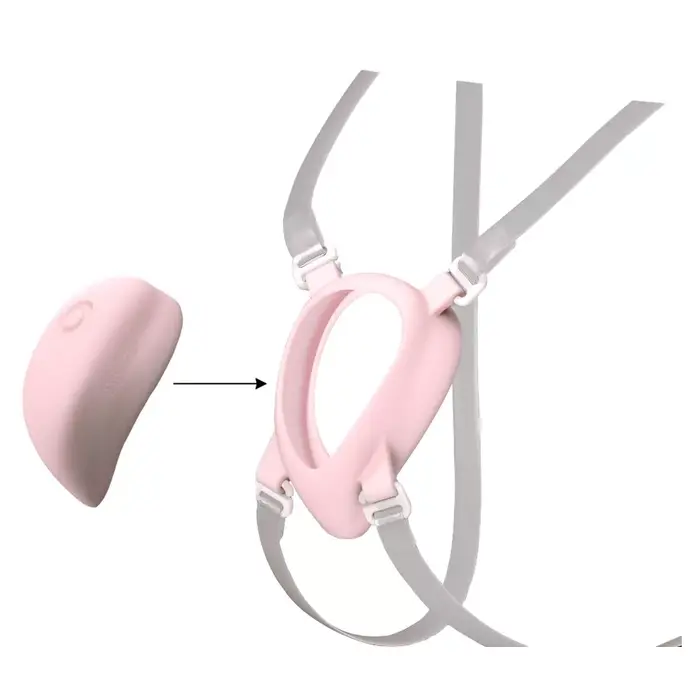 Vibrācijas josta Luxus Harness — silikona, ūdensizturīga Photo 2