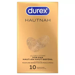 Презервативы Durex Hautnah x10 — сверхтонкие, 10 шт., номинальная ширина 56 мм, латекс