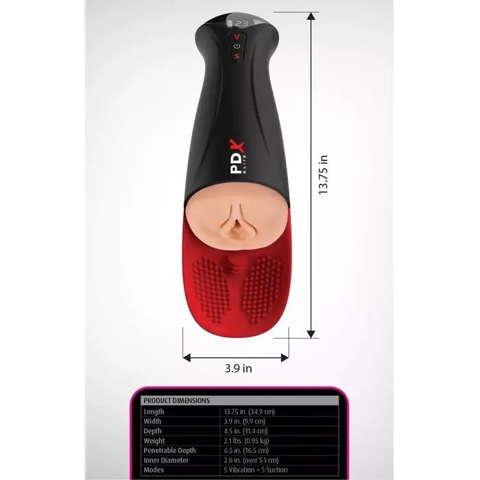 Мастурбатор PIPEDREAM PDXE Fuck-O-Matic Pro XL Light Photo 6