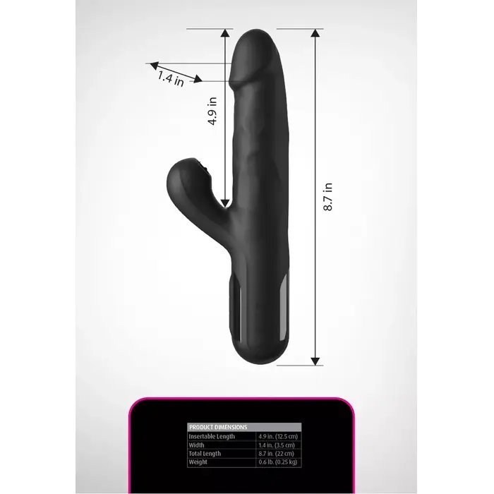 Vibrator PIPEDREAM Sonix Silicone Thruster Bl Photo 7