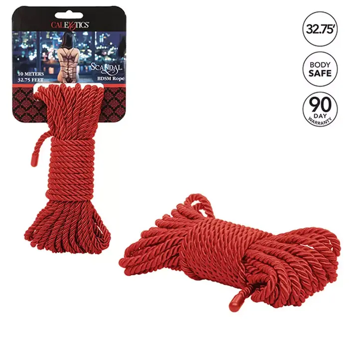 Bondage rope CalExotics Scandal Red — 10 m Photo 3
