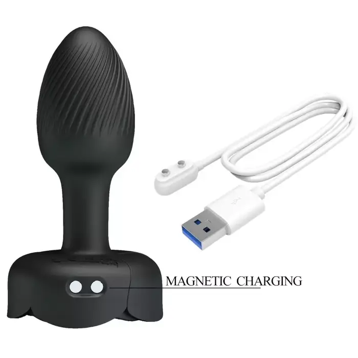 Anal plug pretty love OLMAN with LED — 8.8 cm Photo 6