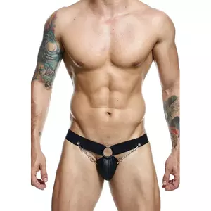 Джокстрэп Mob DNGEON Black с цепочкой, One Size – поддерживающее мужское бельё