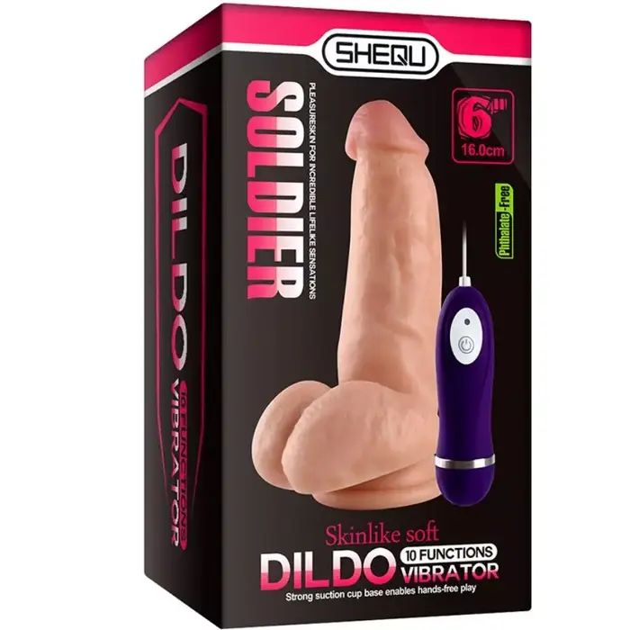 Vibrators-dildoe SHEQU Soldier 16 cm Photo 7