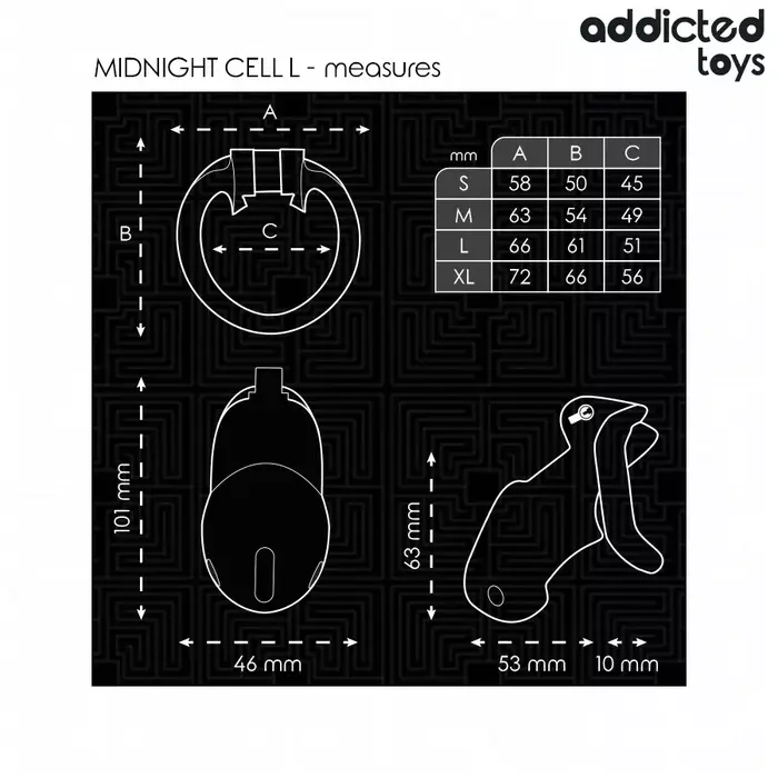 Устройство для культизации ADDICTED TOYS LOCKED Mindnight Cell L Photo 5