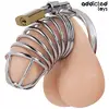 ADDICTED TOYS LOCKED Iron Cell Metal Penis Cage Size M Photo 3