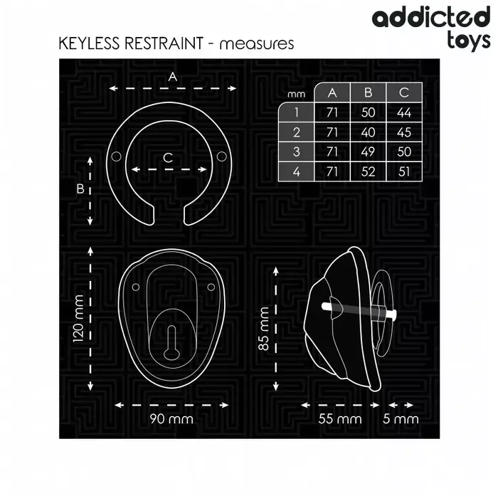 Клетка для чести ADDICTED TOYS LOCKED D-242961 Photo 5
