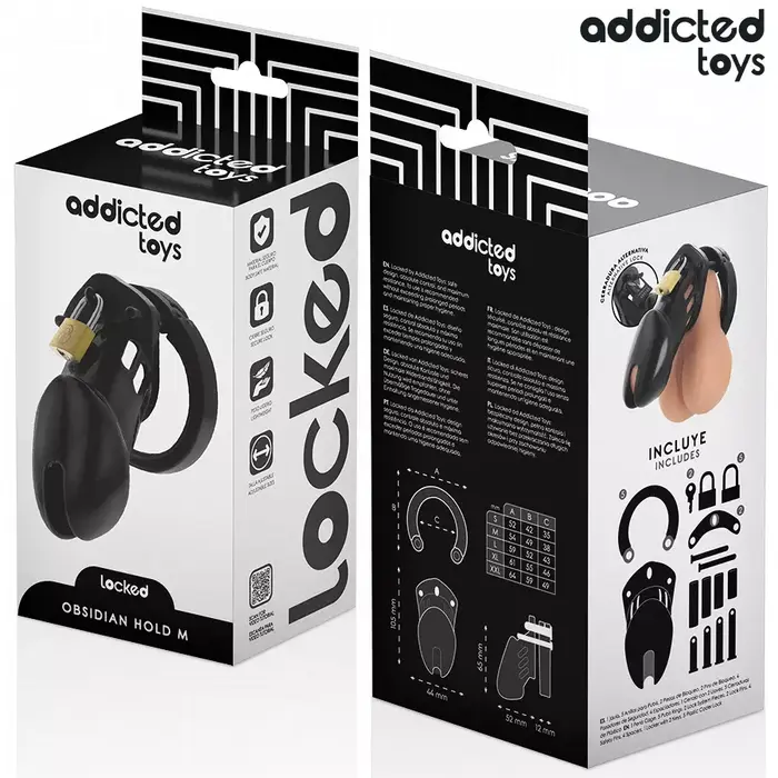 Клетка для пениса ADDICTED TOYS LOCKED Obsidian Hold Photo 6