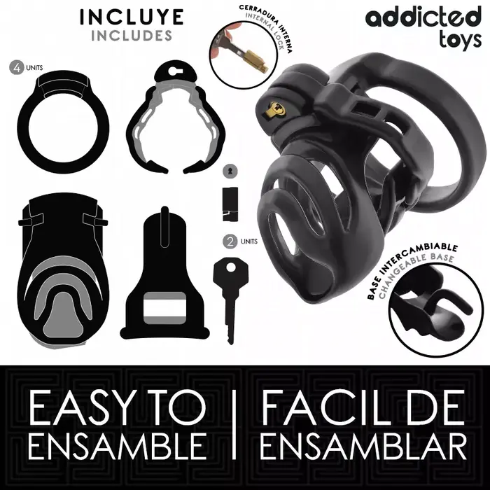ADDICTED TOYS LOCKED Eternal Lock chastity cage 9 cm Photo 4