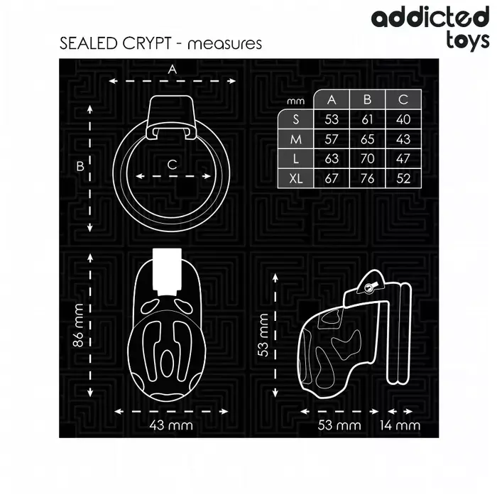Устройство для чести ADDICTED TOYS LOCKED Crypt — 8 см Photo 5