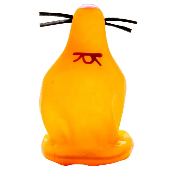 CONDOMERIE FOX Glued — rokām apgleznotais prezervatīvs Photo 4