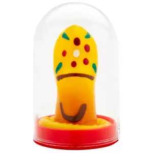 Vienreizlietojams lateksa prezervatīvs CONDOMERIE HANDPAINTED CLOG D-243142 — rokdarbu apgleznojums, vienreizējs