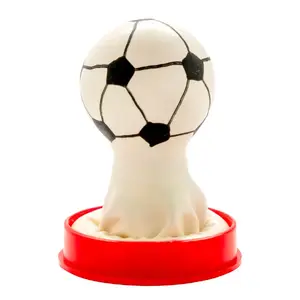 CONDOMERIE vienreizlietojams lateksa prezervatīvs ar roku krāsotu futbola dizainu, modelis D-243145