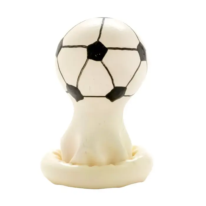 CONDOMERIE lateksa rokā apgleznotais prezervatīvs Football D-243145 Photo 3
