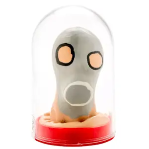 Novelty condoms CONDOMERIE handpainted gas mask design – decorative novelty condom, single-use, playful accessory