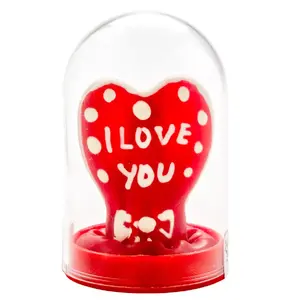 CONDOMERIE фирменные надувные презервативы ручной росписи I Love You модель 1 — одиночная упаковка с сердцем