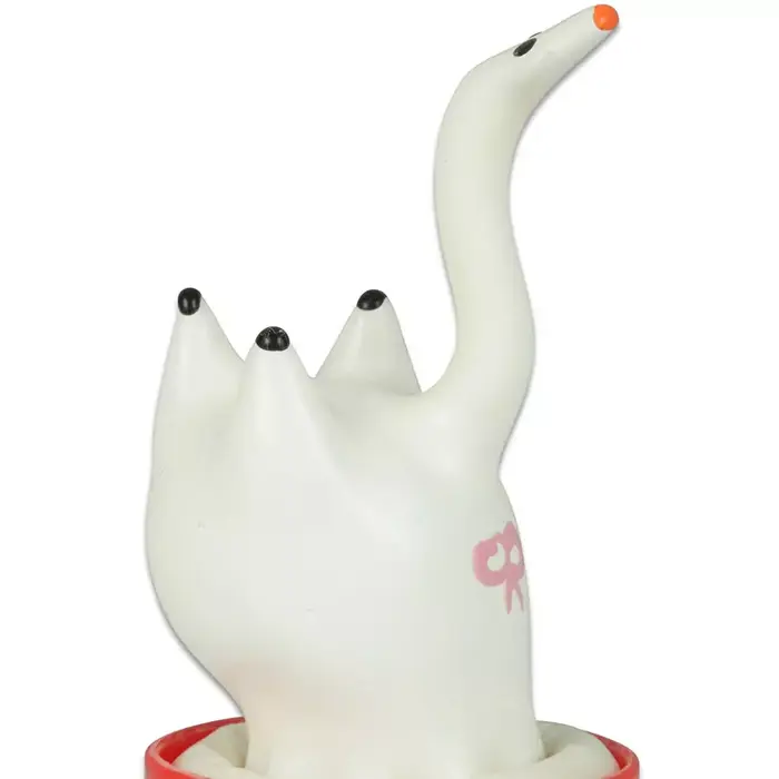 CONDOMERIE Handpainted Swan dekoratīvais prezervatīvs Photo 3