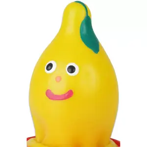 CONDOMERIE novelty condoms handpainted Lemon D-243232 — garšvotas vienreizlietojamas prezervatīvi ar citronu dizainu