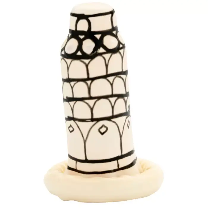 Prezervatīvs CONDOMERIE Handpainted Pisa Tower — viengabala iepakojums Photo 4
