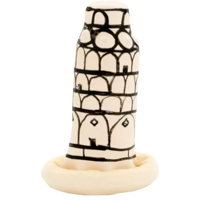 Prezervatīvs CONDOMERIE Handpainted Pisa Tower — viengabala iepakojums Photo 5