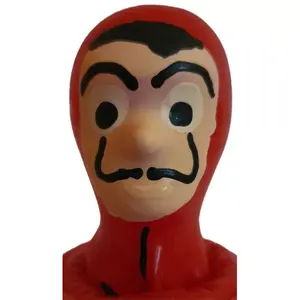 CONDOMERIE novelty prezervatīvi Handpainted Dali Mask modelis D-243247 — vienas vienības iepakojums, roku apgleznota maskas dizains