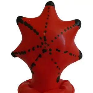 Dekoratīvs prezervatīvs CONDOMERIE Starfish — ar rokām zīmēts jūras zvaigznes dizains