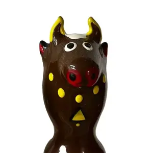 Презерватив CONDOMERIE Handpainted Bull Black — одноразовый латексный, декоративный рисунок