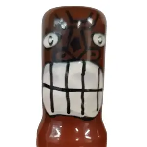 Шуточные презервативы CONDOMERIE TIKI TOTEM-FRIKI-02 — ручная роспись, декоративный дизайн