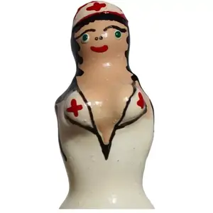 CONDOMERIE развлекательные презервативы Handpainted Nurse Blond — однопакетный тематический декоративный презерватив