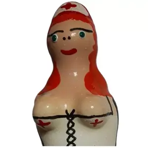 Презервативы novelty CONDOMERIE Handpainted Nurse Redhead D-243275 — одиночная упаковка, декоративный дизайн