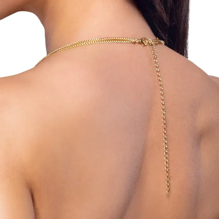 Боди-цепочка Cottelli Collection Gold регулируемая Photo 7