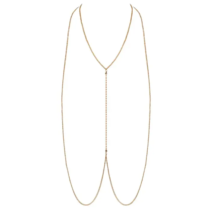 Боди-цепочка Cottelli Collection Gold регулируемая Photo 8