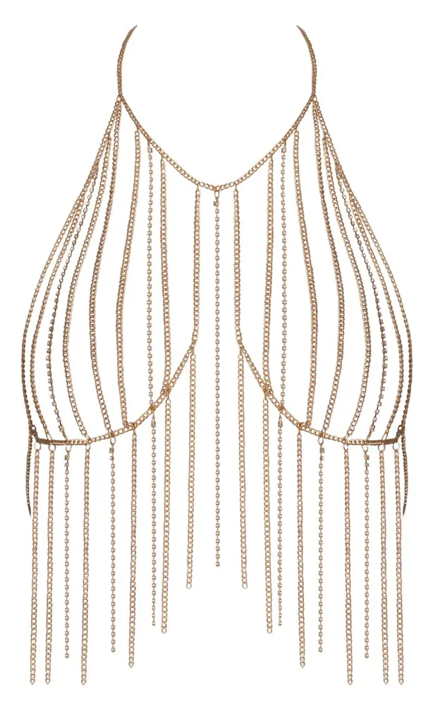 Chain Top Cottelli Collection — gold chain-detail top Photo 6