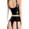 Нижнее белье Black Level L Vinyl Top & Thong Photo 9