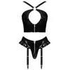 Нижнее белье Black Level L Vinyl Top & Thong Photo 10