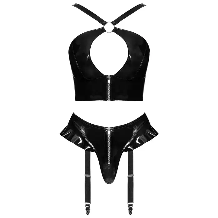 Lingerie set Black Level Vinyl Top & Thong XL Photo 10