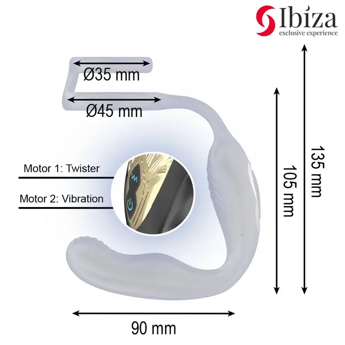 Anal plug IBIZA TECHNOLOGY IBIZA — rotating, vibrating, remote Photo 3