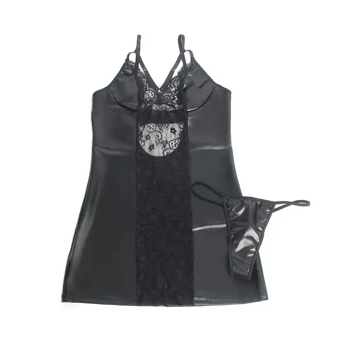 SUBBLIME D-242918 leather-look dress Photo 4